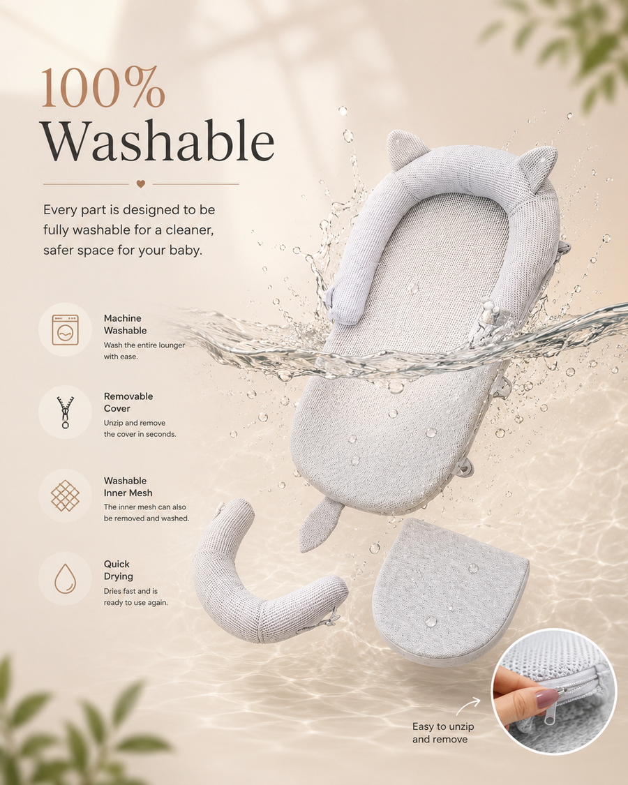 Fully washable, always ready